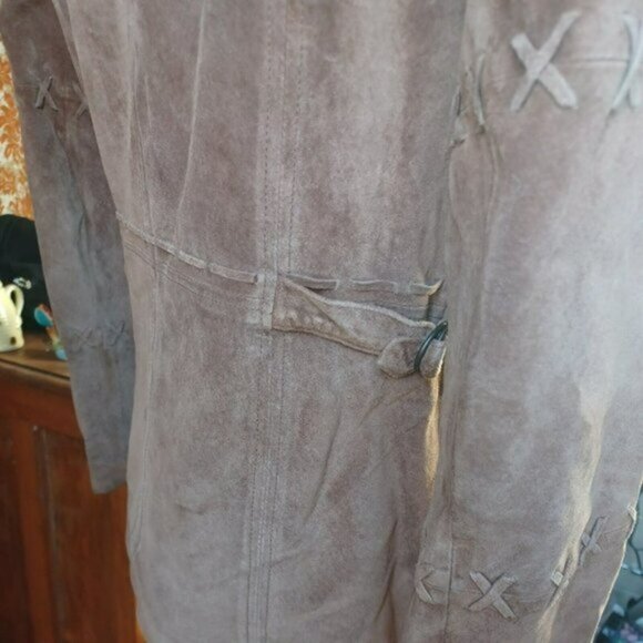 Vintage Esprit Suede Western Jacket Womens S M - Picture 6 of 9